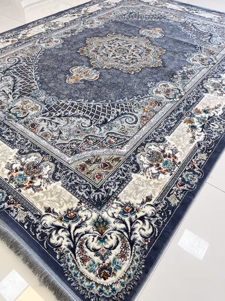 فرش 700شانه کاشان طرح صخره