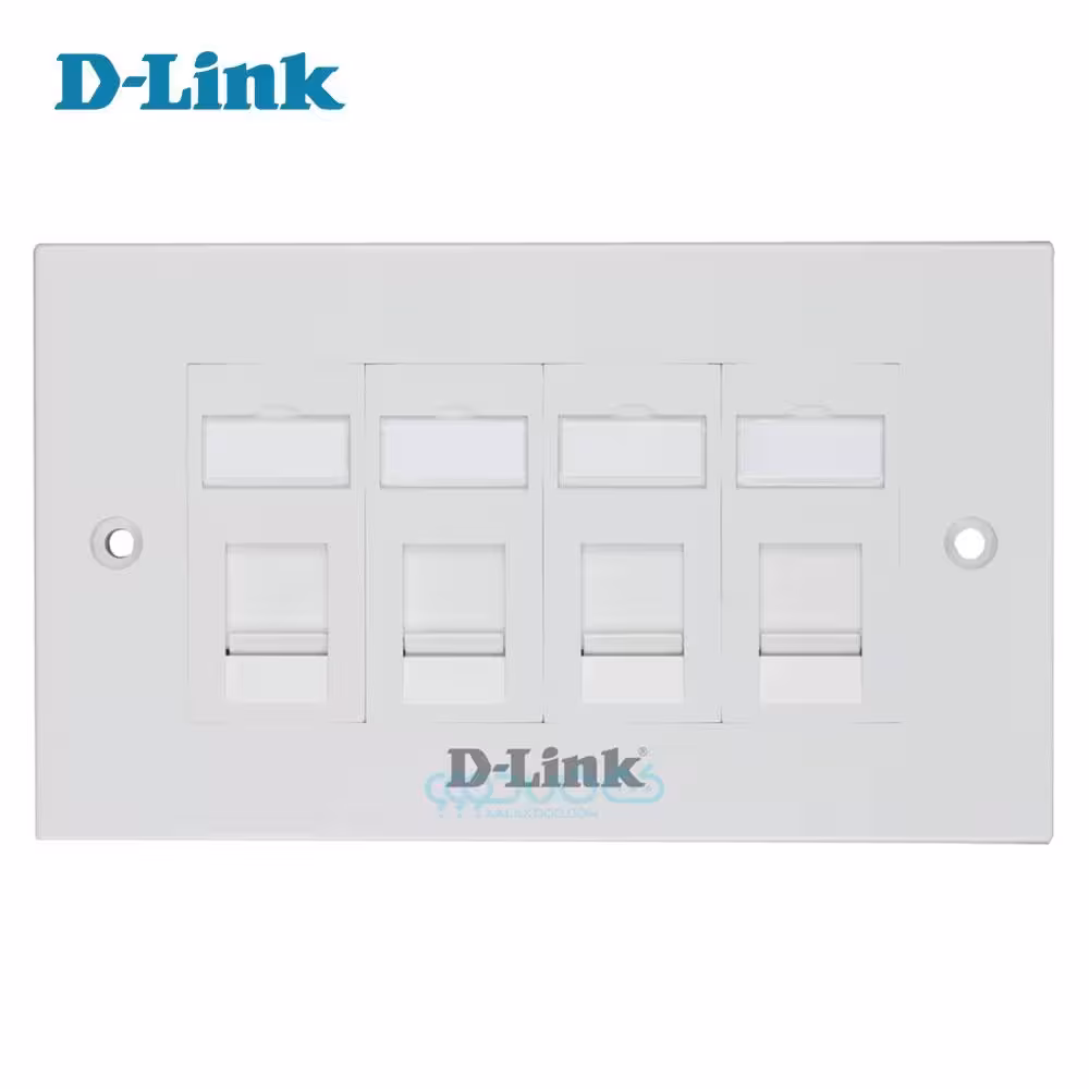 فیس پلیت شبکه 4 پورت دی لینک مدل D-Link NFP-0WHI41