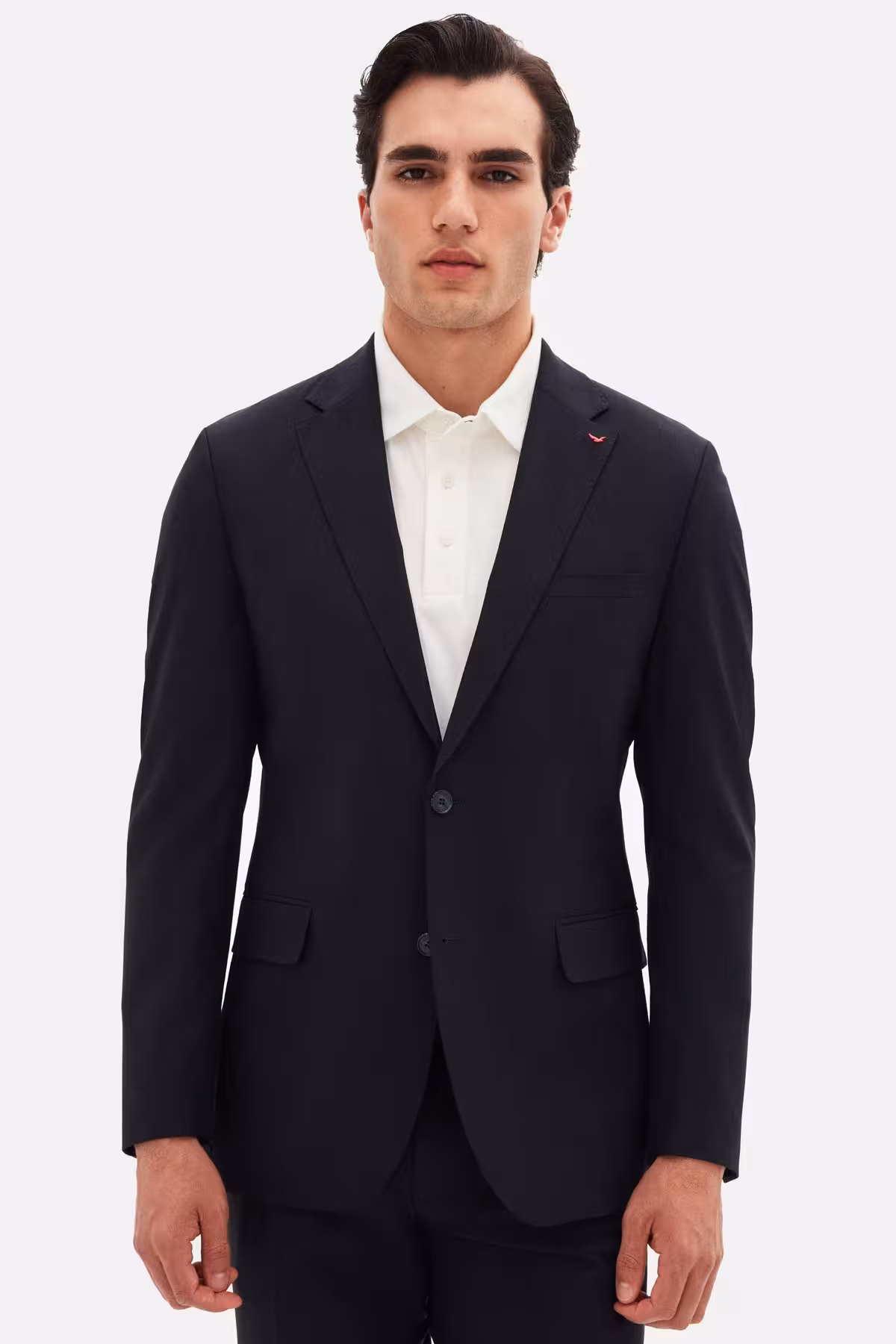 کت وشلوار مردانه DS GROOM SLIM FIT NAVY BLUE WOOLEN TEAM D'S Damat