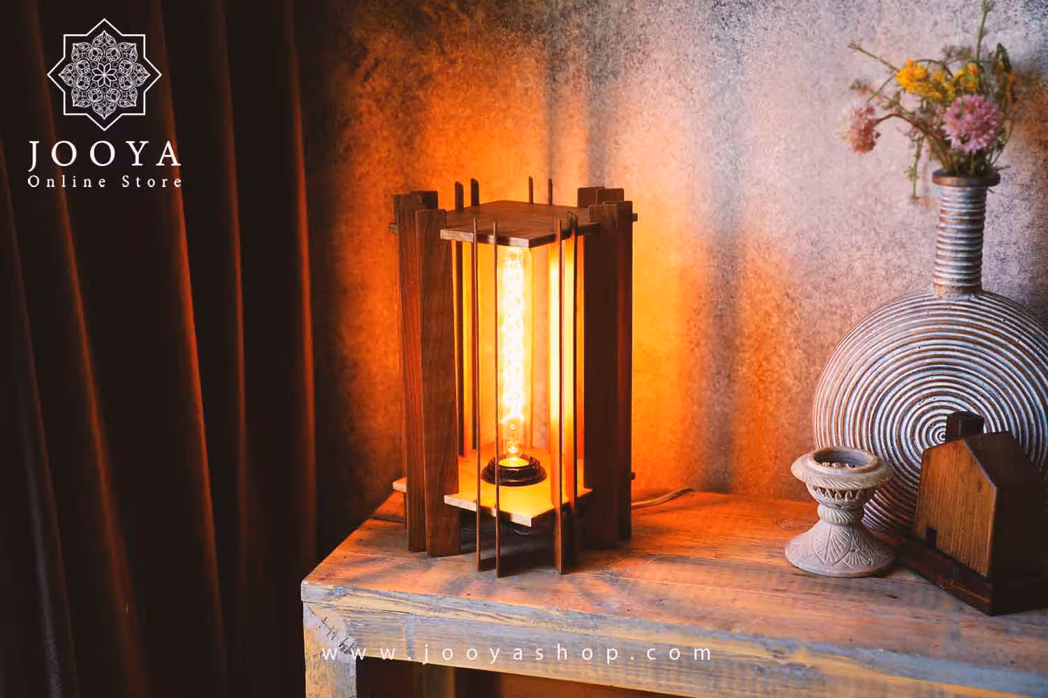 آباژور چوبی طرح بارانا