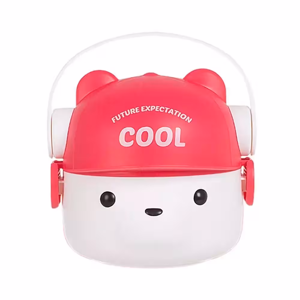 ظرف غذا (لانچ باکس) طرح خرس حجم 800 میلی لیتر