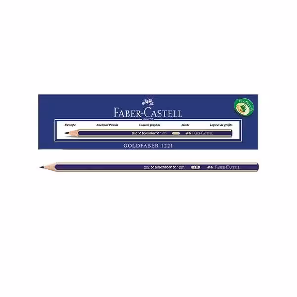 مداد طراحی فابر کاستل مدل گلدفابر با درجه سختی نوک 4B
