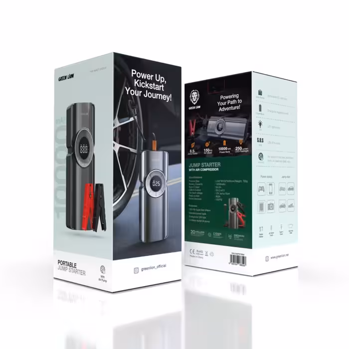 جامپ استارتر و پمپ باد گرین لاین Green lion GNJUMPSTR jump starter