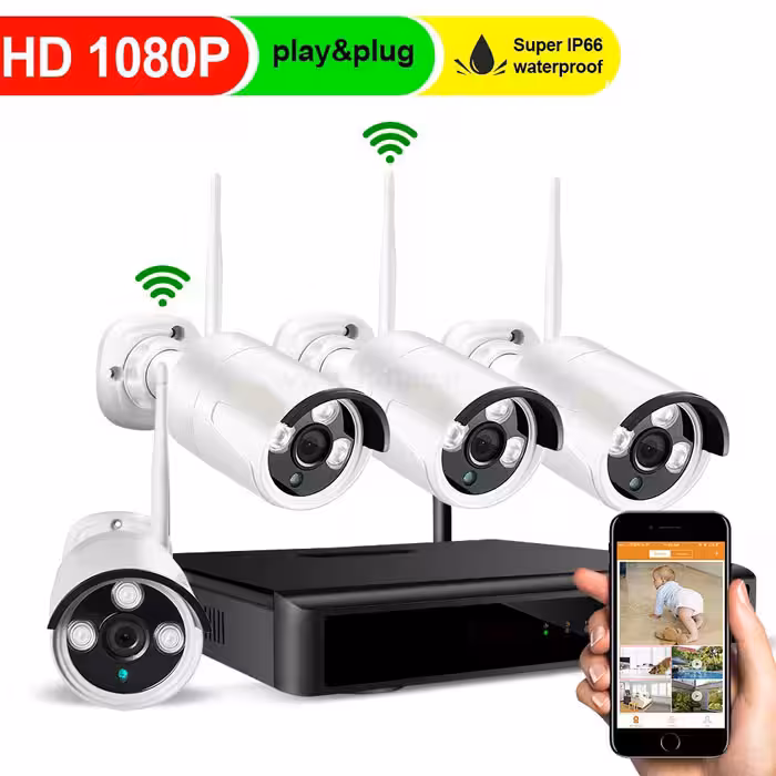 دوربین 4 کانال وایرلس فول HD بی سیم 2MP مدل XMEYE