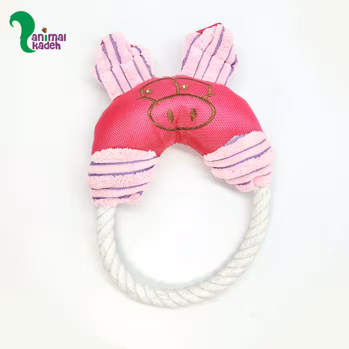 اسباب بازی سگ و گربه مدل حلقه ای خوک