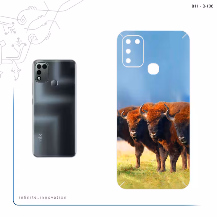 برچسب پوششی ماهوت مدل Buffalo مناسب برای گوشی موبایل اینفینیکس Hot 11 Play