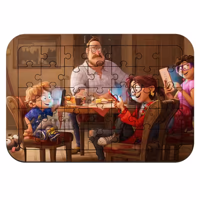  پازل 35 تکه مدل انیمیشن میچل ها علیه ماشین ها کد NI2233