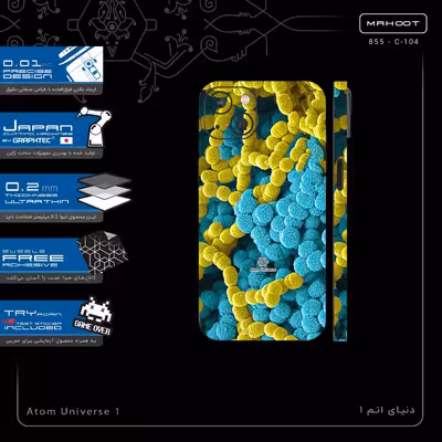 برچسب پوششی ماهوت مدل Atom Universe 1-FullSkin مناسب برای گوشی موبایل اپل iPhone 13