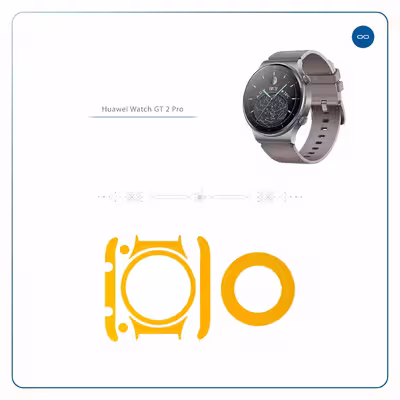 برچسب ماهوت طرح Matte Deep Mustard مناسب برای ساعت هوشمند هوآوی Watch GT 2 Pro