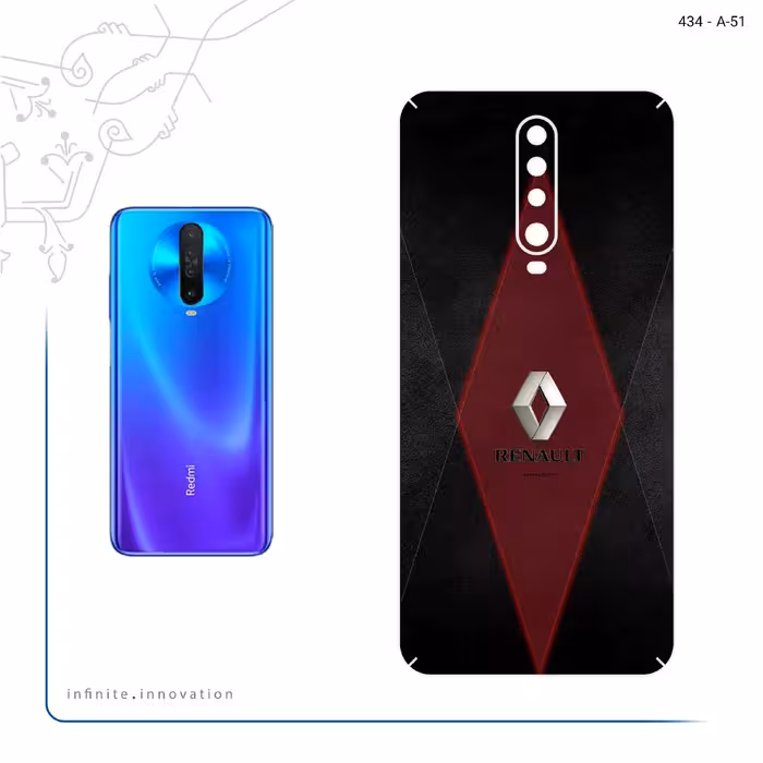 برچسب پوششی ماهوت مدل Renault مناسب برای گوشی موبایل شیائومی Redmi K30