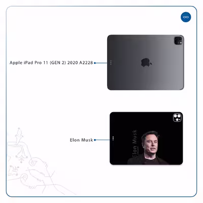 برچسب پوششی ماهوت مدل Elon Musk مناسب برای تبلت اپل iPad Pro 11 (GEN 2) 2020 A2228