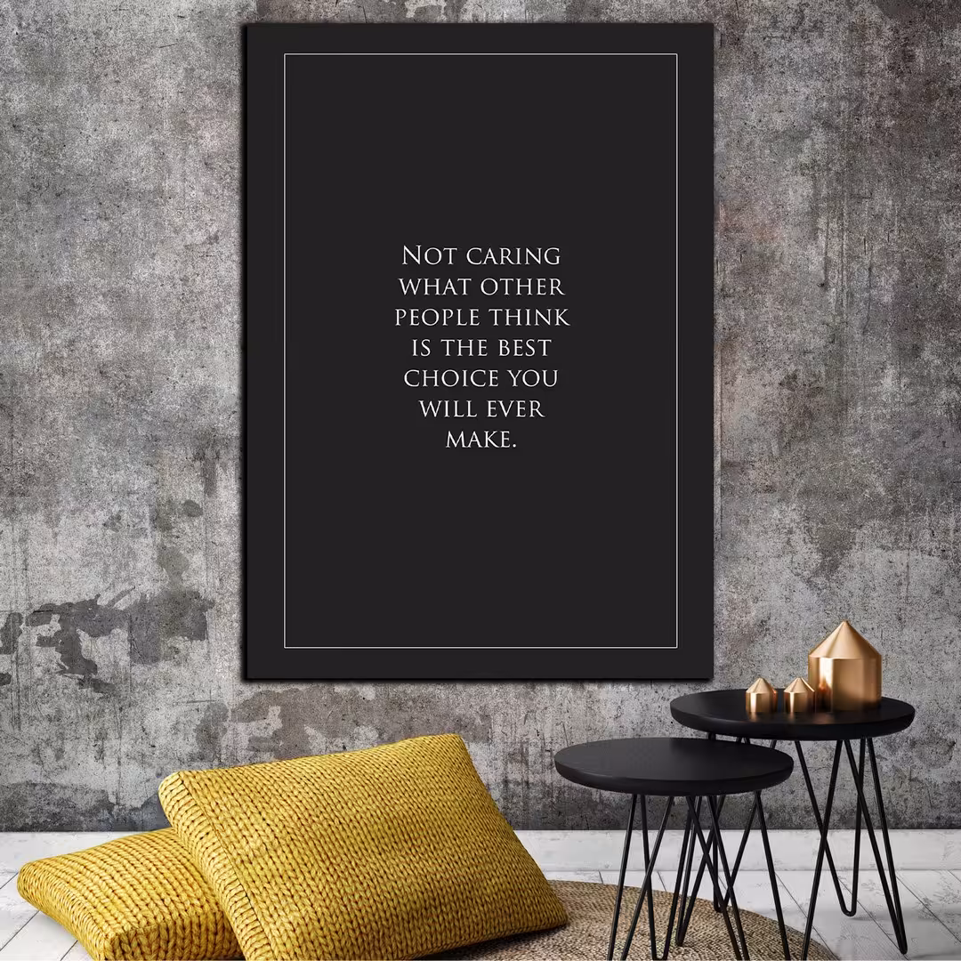 تابلو شاسی بکلیت طرح جمله انگیزشی مثبت انگلیسی خودت باش مدل SH-12081