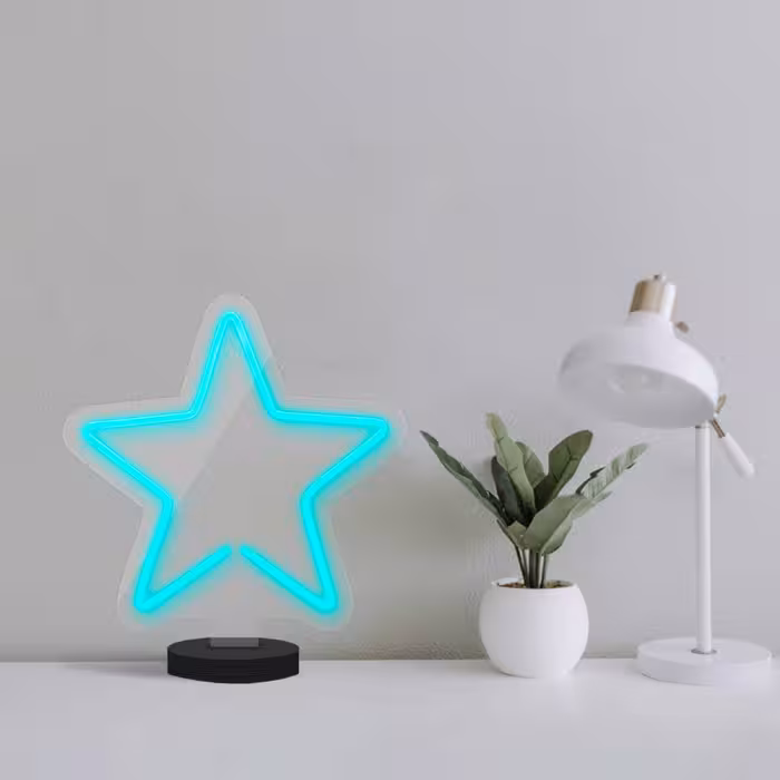 چراغ رومیزی ریموت دار مدل STARS-GL_TBL-GLASS