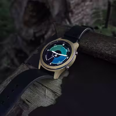 برچسب ماهوت طرح Matte-Gold مناسب برای ساعت هوشمند سامسونگ Galaxy Gear S3 Classic
