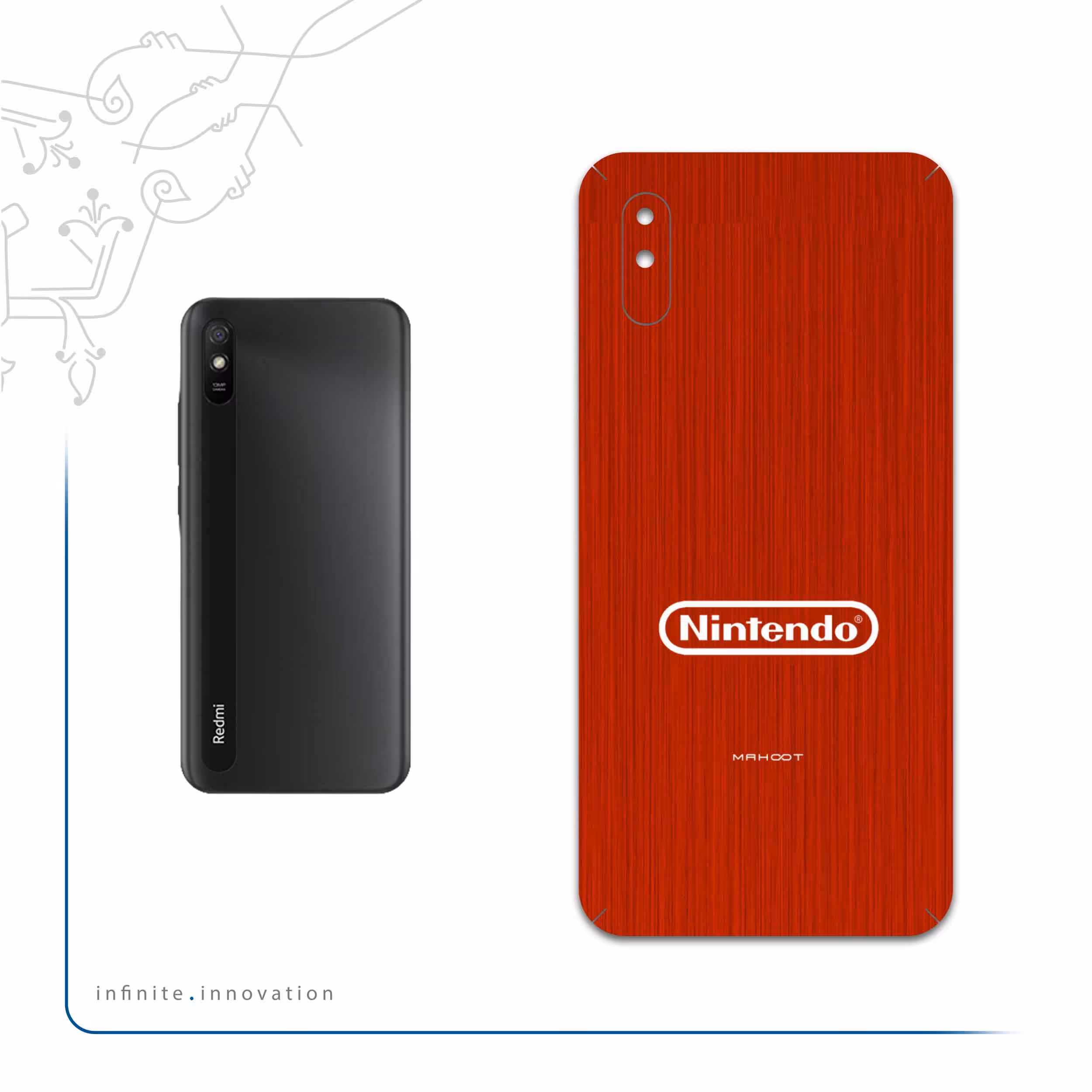 برچسب پوششی ماهوت مدل NINTENDO مناسب برای گوشی موبایل شیائومی Redmi 9i Sport