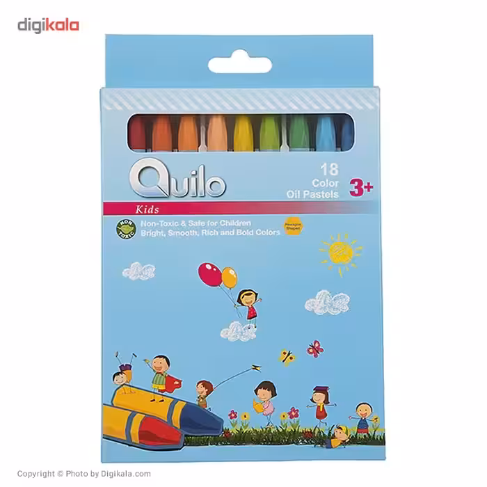 پاستل روغنی 18 رنگ کوییلو کد 912002