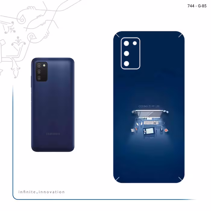 برچسب پوششی ماهوت مدل Programming 3 مناسب برای گوشی موبایل سامسونگ Galaxy A03S