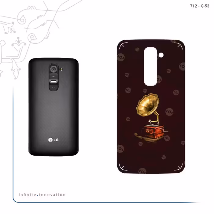 برچسب پوششی ماهوت مدل Gramophone Nostalgia مناسب برای گوشی موبایل ال جی G2