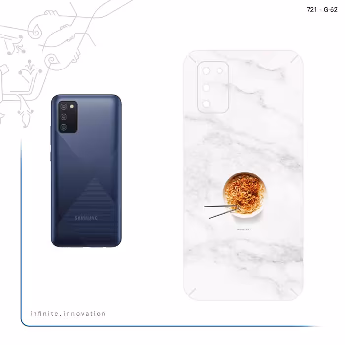 برچسب پوششی ماهوت مدل Noodle مناسب برای گوشی موبایل سامسونگ Galaxy M02s