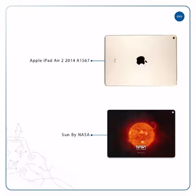 برچسب پوششی ماهوت مدل Sun-By-NASA مناسب برای تبلت اپل iPad Air 2 2014 A1567