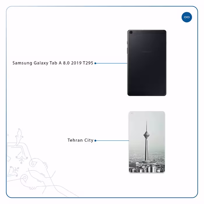 برچسب پوششی ماهوت مدل Tehran City مناسب برای تبلت سامسونگ Galaxy Tab A 8.0 2019 T295