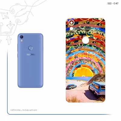 برچسب پوششی ماهوت مدل Collage of Orange Sky مناسب برای گوشی موبایل تکنو Camon CM