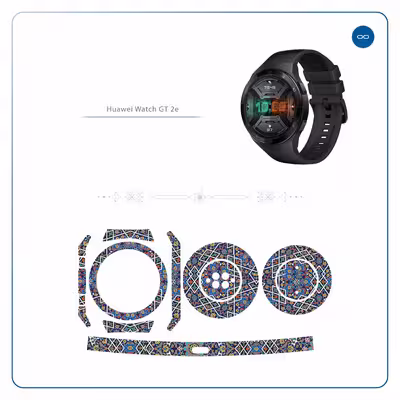 برچسب ماهوت طرح Iran Tile6 مناسب برای ساعت هوشمند هوآوی Watch GT 2e