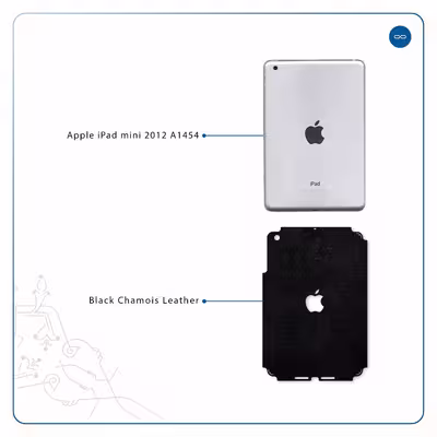 برچسب پوششی ماهوت مدل Black-Chamois-Leather مناسب برای تبلت اپل iPad mini 2012 A1454