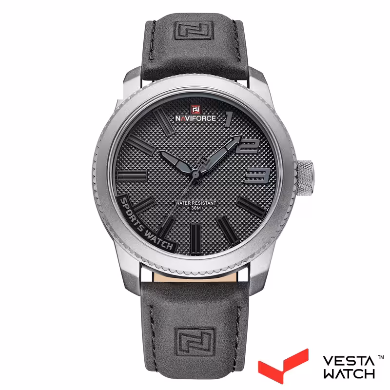ساعت مچی مردانه نیوی فورس NAVI FORCE مدل NF9202 S/GY/GY