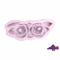 قالب سیلیکونی گل رز دو تایی و برگ 12*4.5