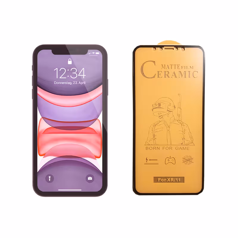 محافظ صفحه نمایش سرامیکی مدل FLCRM01pr مناسب برای گوشی موبایل اپل iPhone 11