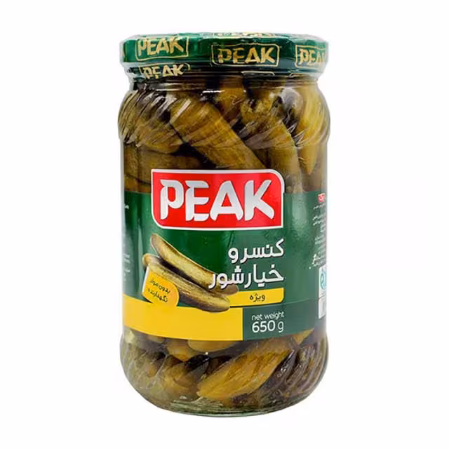 خیار شور ویژه پیک 650 گرمی