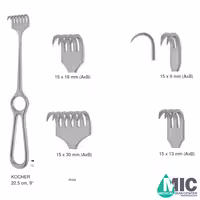 اکارتور کوخر تیز، نیمه تیز، کند(KOCHER)