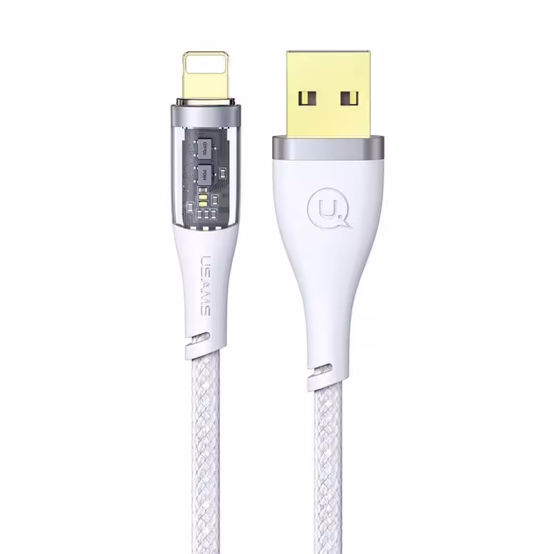 کابل تبدیل USB به لایتنینگ یوسمز مدل US-SJ571 طول 1.2 مترUsams US-SJ571 USB To Lightning Cable