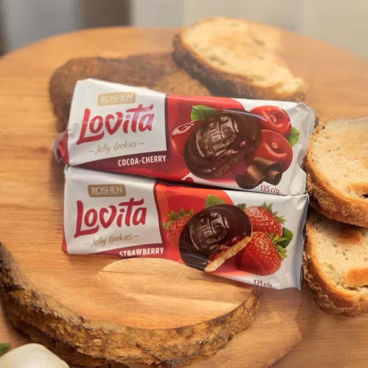 کوکی ژله‌ای لاویتا روشِن با روکش شکلاتی