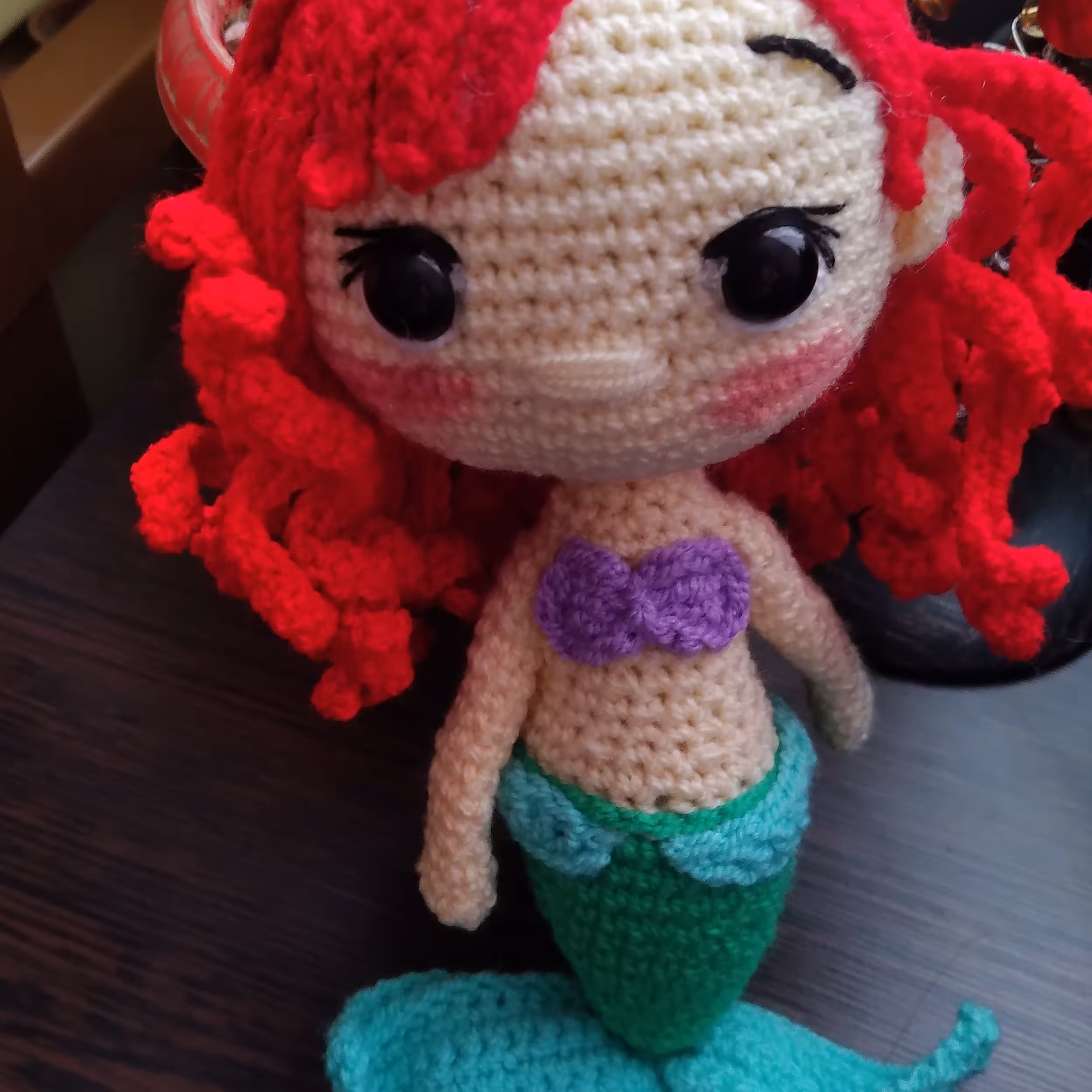 عروسک بافتنی پری دریایی