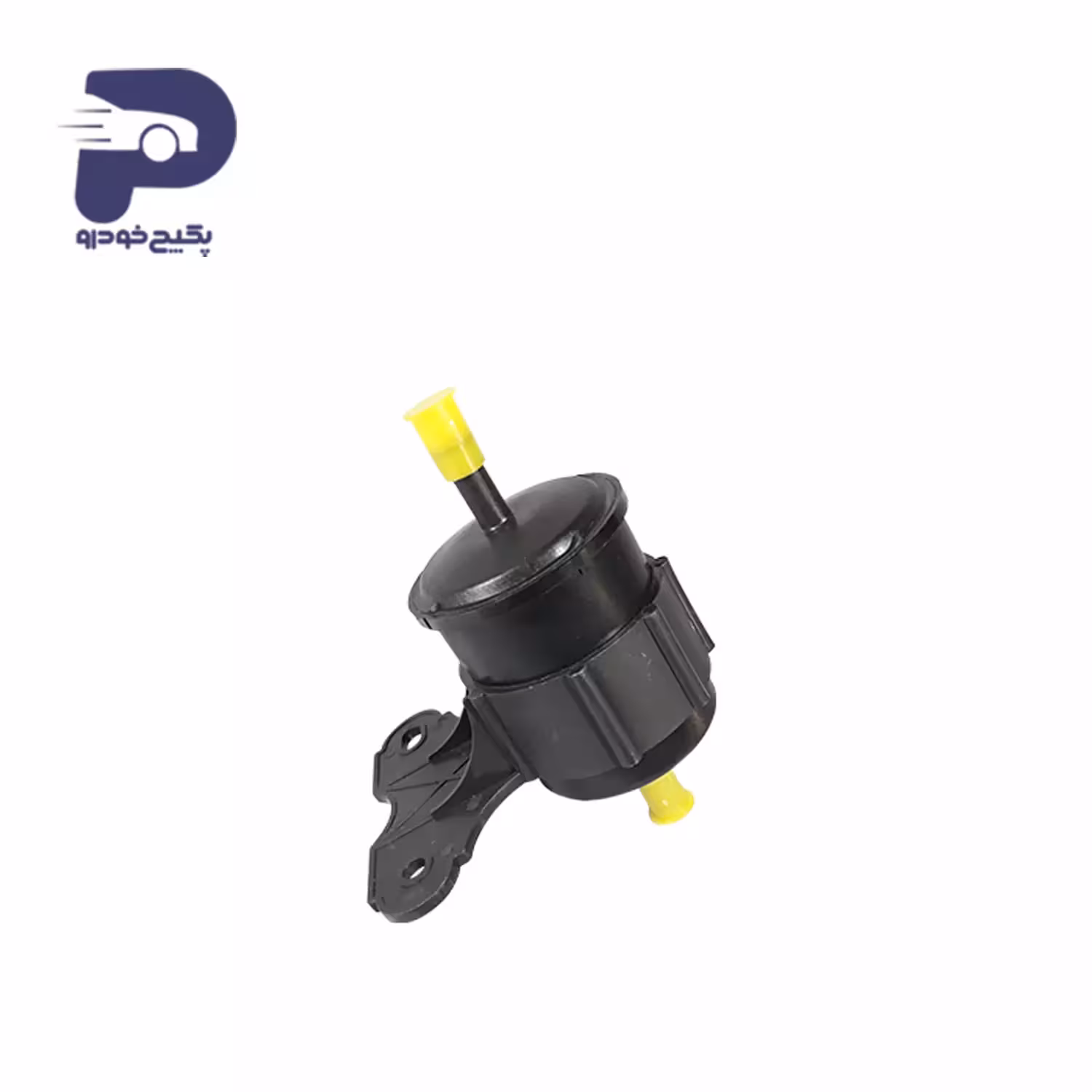 فیلتر بنزین پلیمری ( صافی بنزین ) سر صاف با براکت پراید 504701 جی ای اس پی