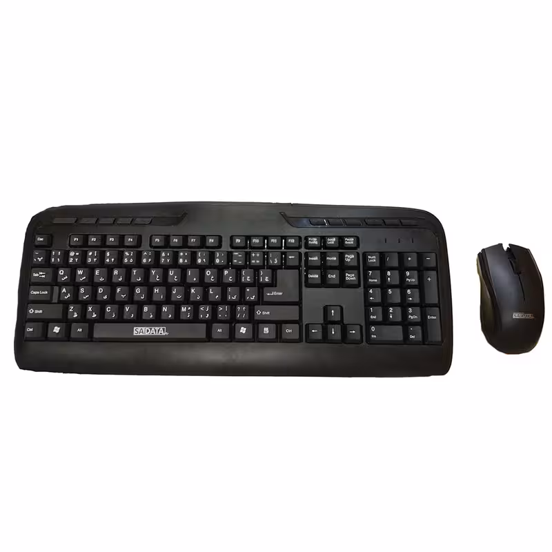 کیبورد و ماوس بی سیم سادیتا مدل SKM-1554WL با حروف فارسی | کالا مکس