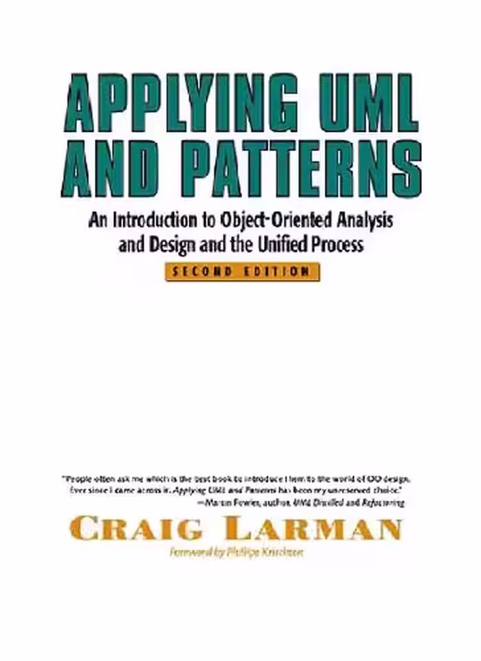 خرید و دانلود نسخه کامل کتاب Applying Uml And Patterns An Introduction To Object-Oriented Analysis And Design And The Unified Process