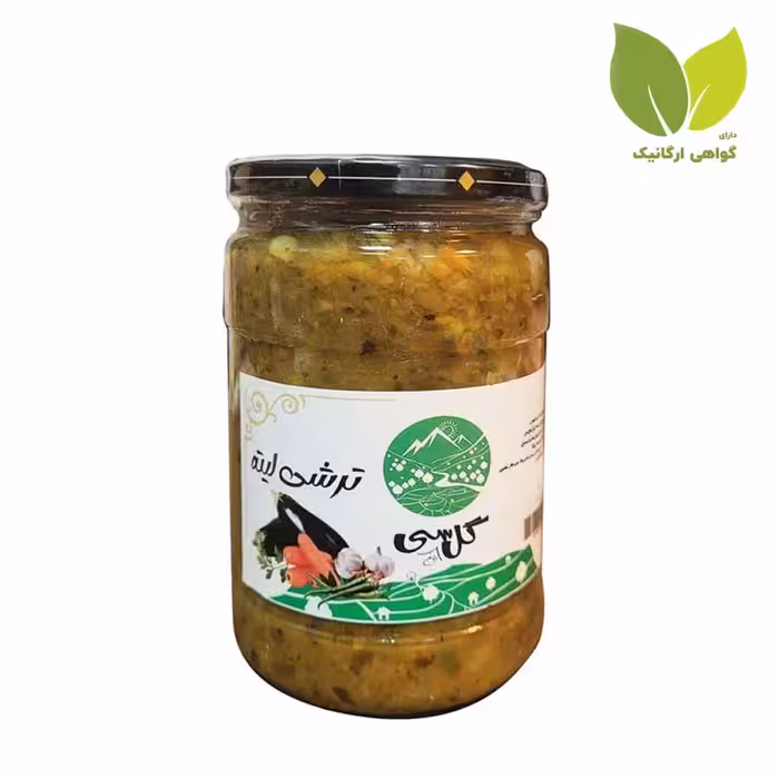 ترشی لیته ارگانیک 700گرم گل باغ سیGol Bagh Si organic Liteh mixed pickles 700g