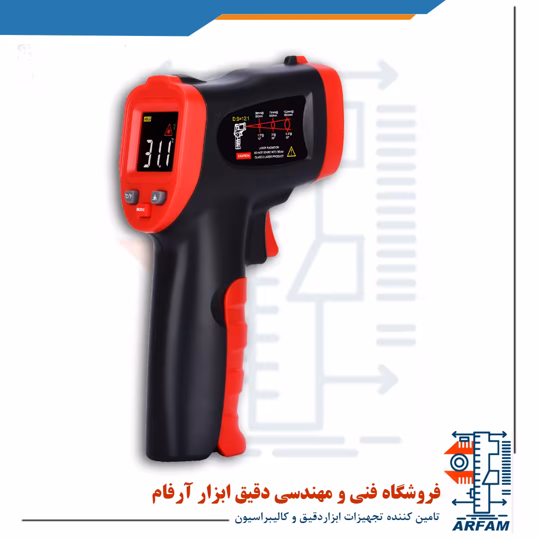 ترمومتر و دماسنج لیزری 400 درجه وینتکت WINTACT WT327A