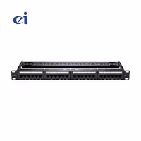 پچ پنل شبکه دی لینک 24 پورت CAT6 UTP NPP-C61BLK241