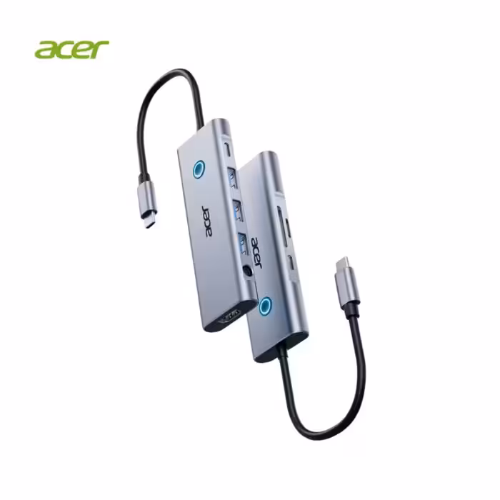 هاب USB-C اورجینال ایسر 9 در 1 مدل Acer HY41-T9 power light 9 in 1 USB-C Hub