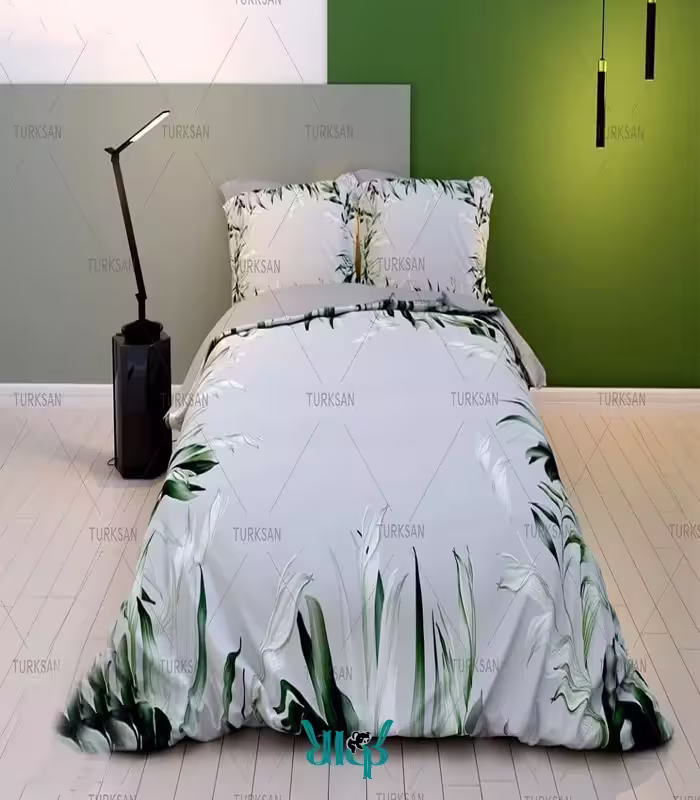 روتختی سفید طرح برگ کد D387