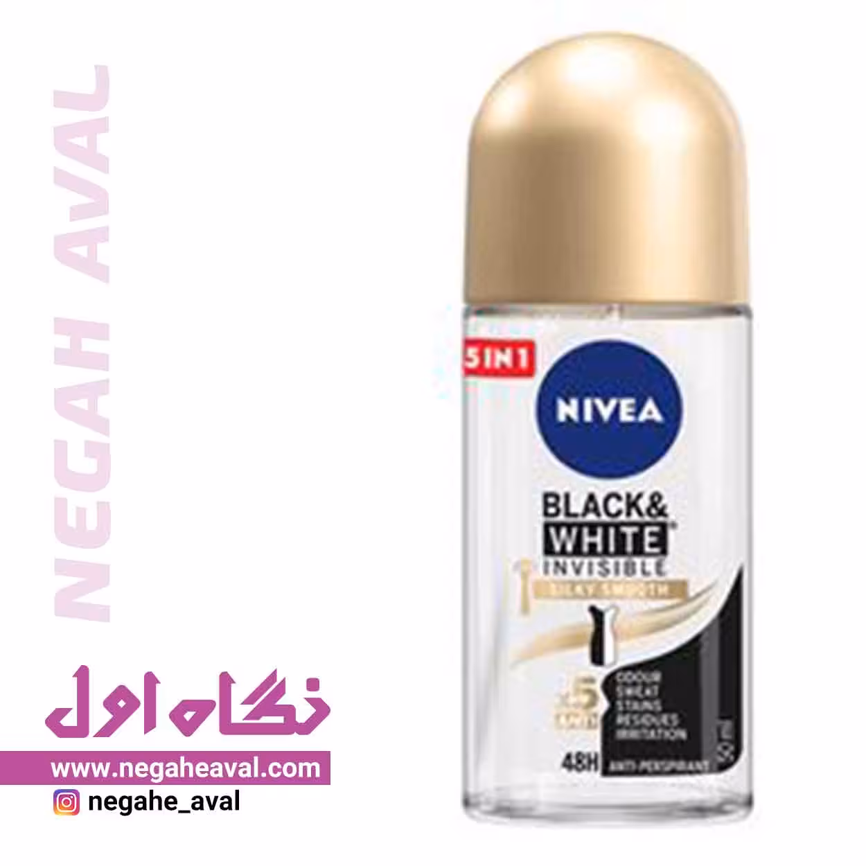 رول ضدتعریق زنانه بلک اند وایت SILKY SMOOTH نیوآ