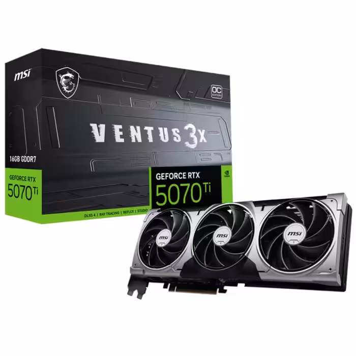 کارت گرافیک ام اس آی RTX 5070 Ti VENTUS 3X OC 16GB