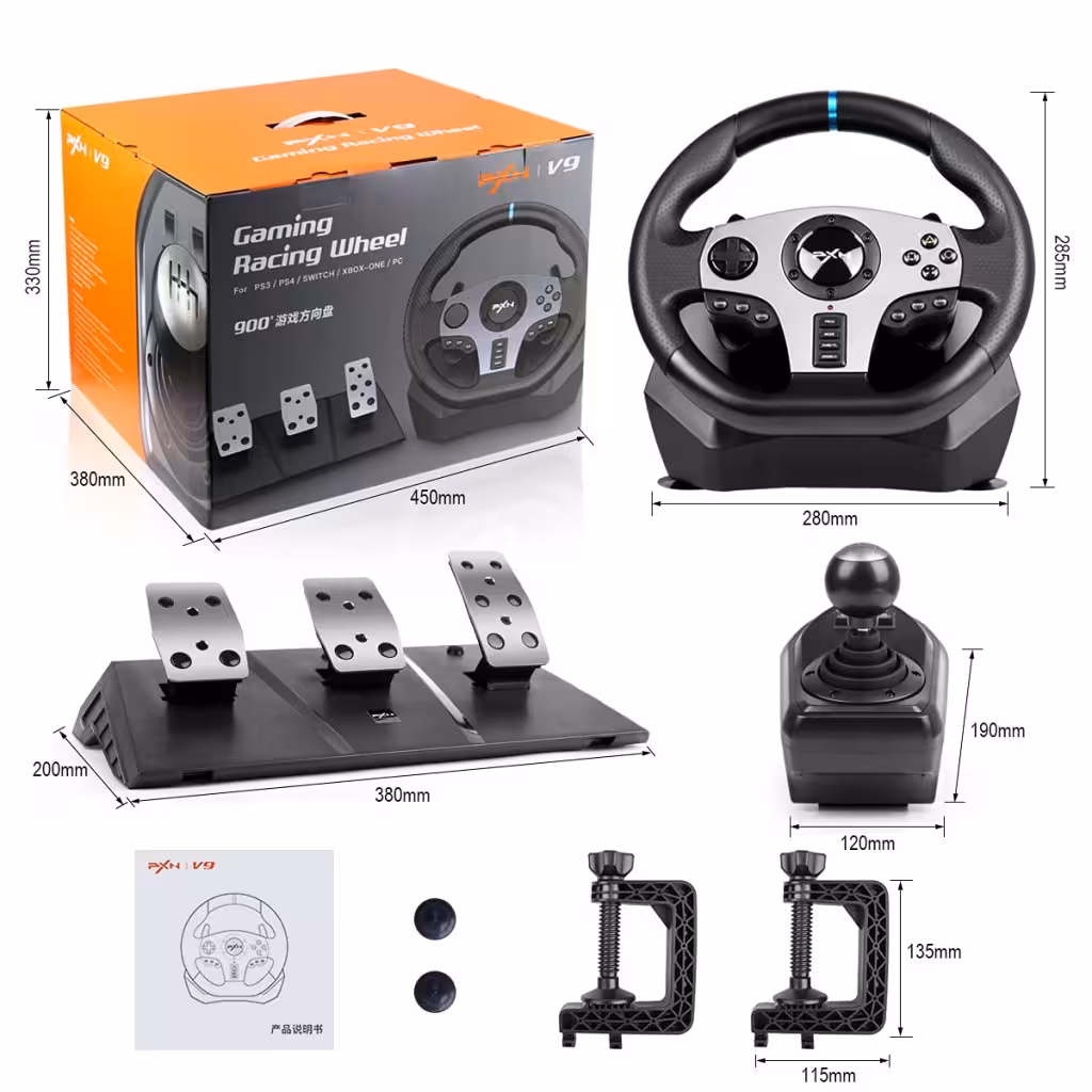 فرمان بازی PXN Gaming Racing Wheel V9