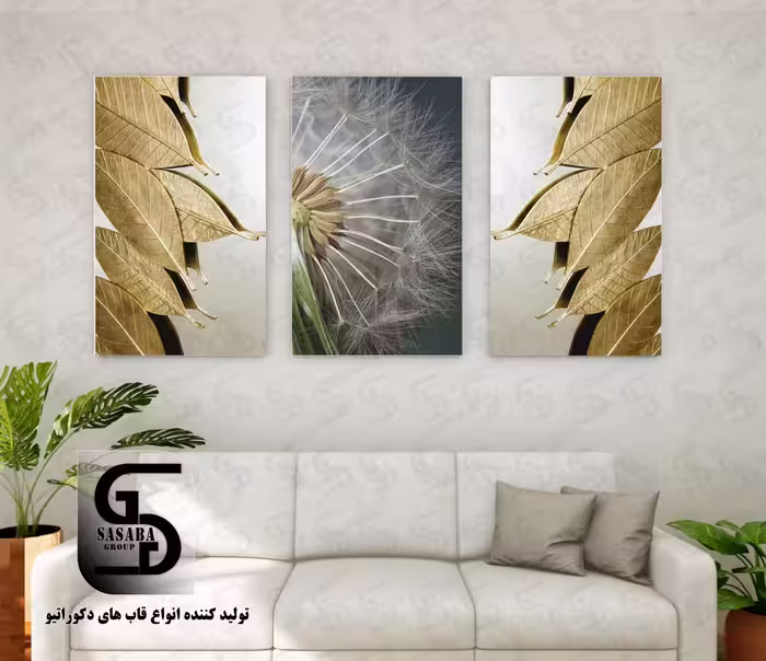 تابلو دکوراتیو سه تکه 60*40 درجه1