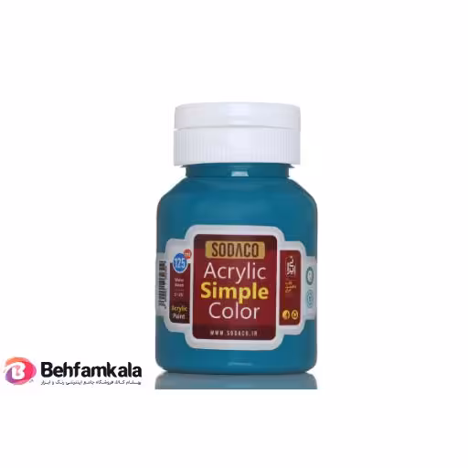 رنگ اکریلیک فیروزه ای سیر 125 میل سوداکو
