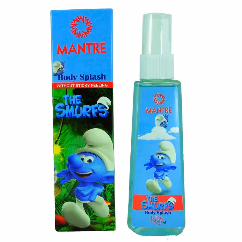 بادی اسپلش کودک مانتره مدل اسمورف ها SMURFS حجم 80 میلی لیتر